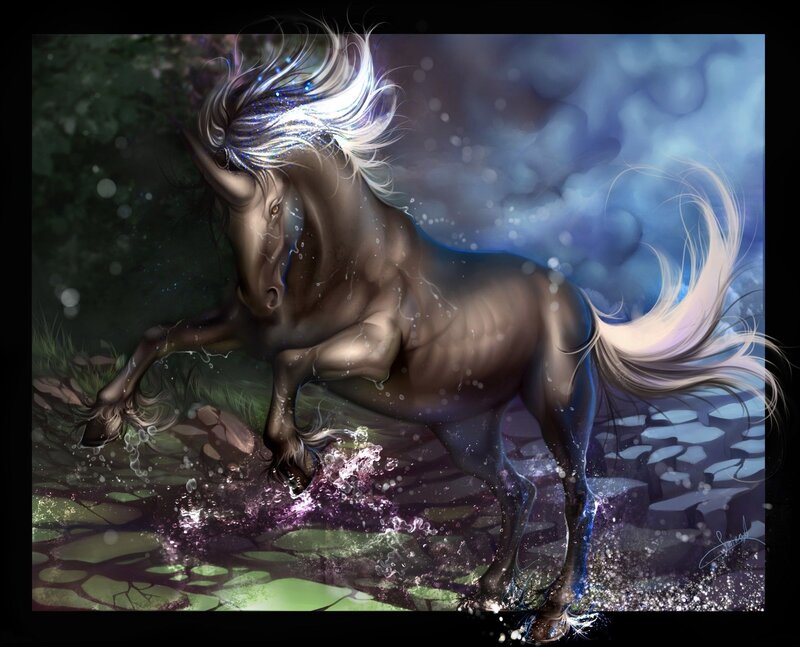 Unicorn in the Moonlight