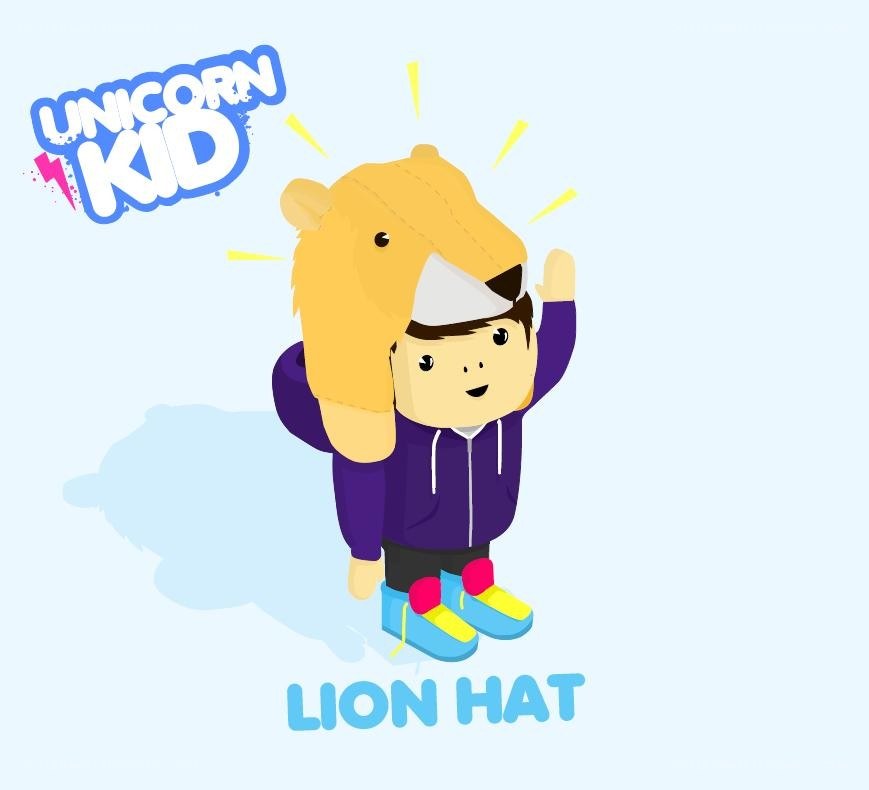 Unicorn Kid Lion Hat
