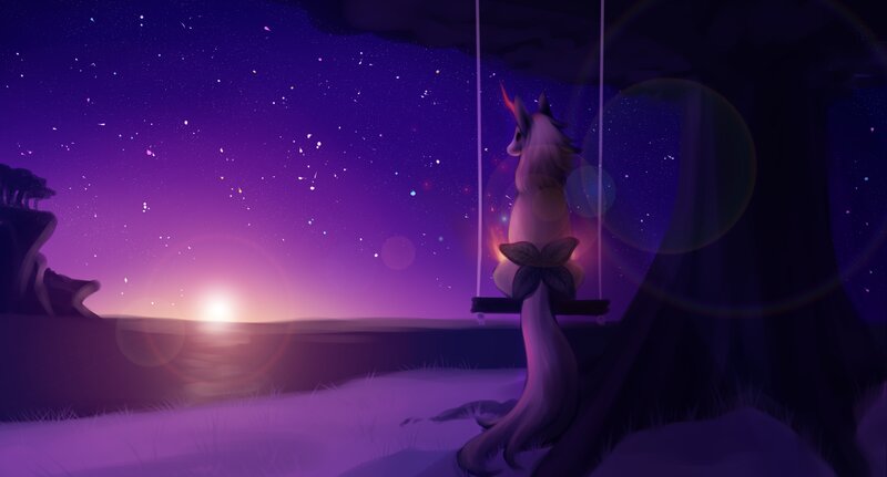 Unicorn on a Swing