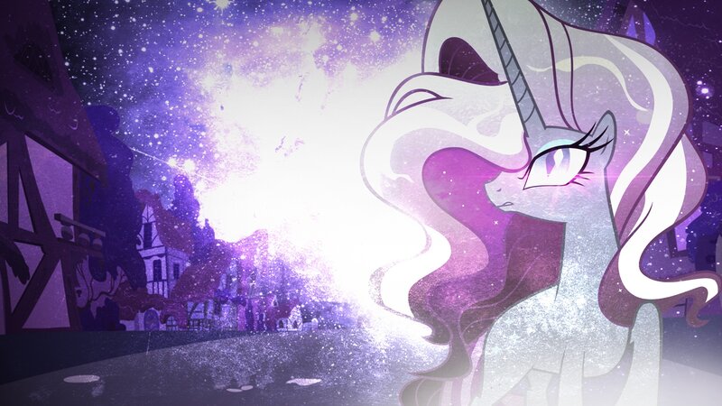 Unicorn Pony in Night