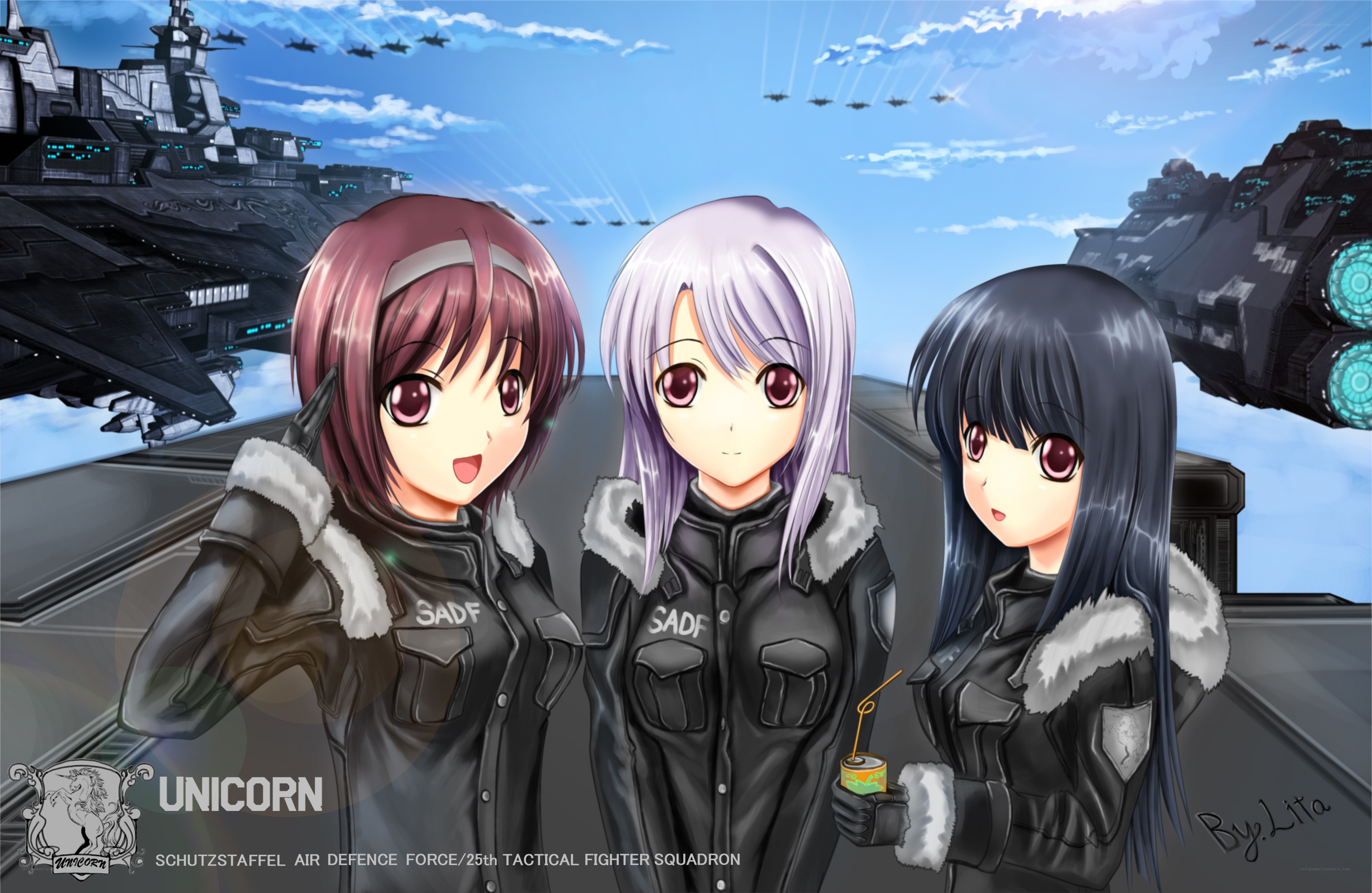 Unicorn squadron in flight gear