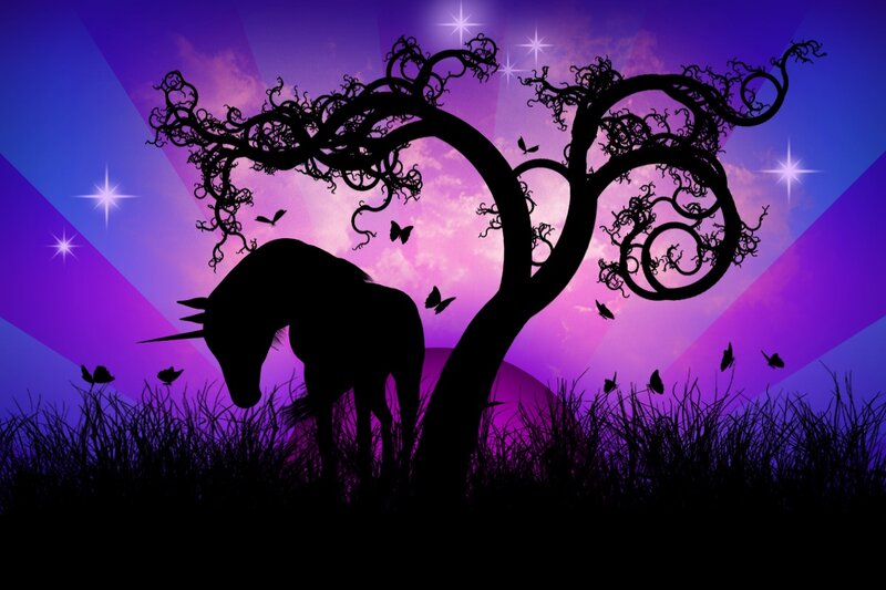 Unicorn under a Tree