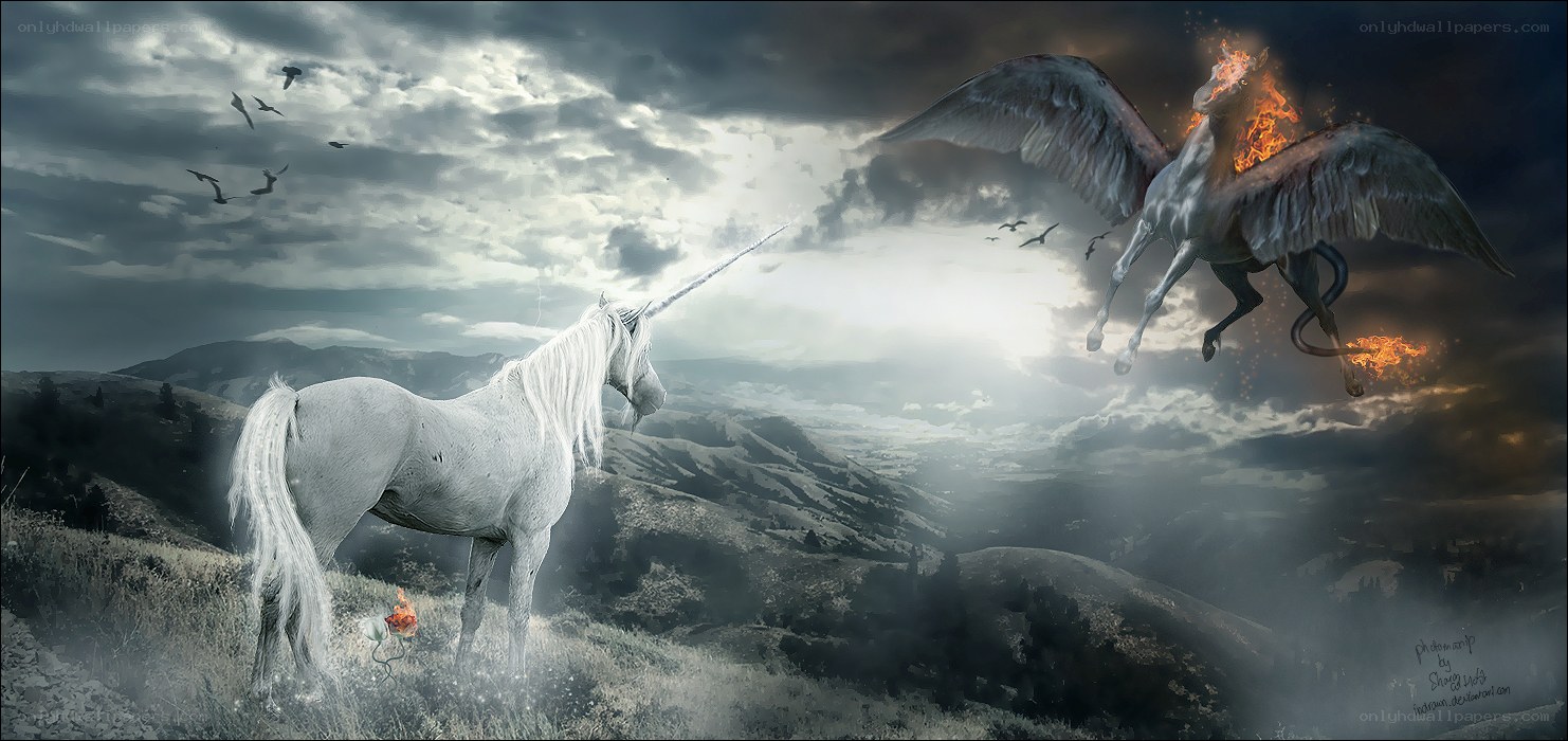 Unicorn vs. Fire Horse