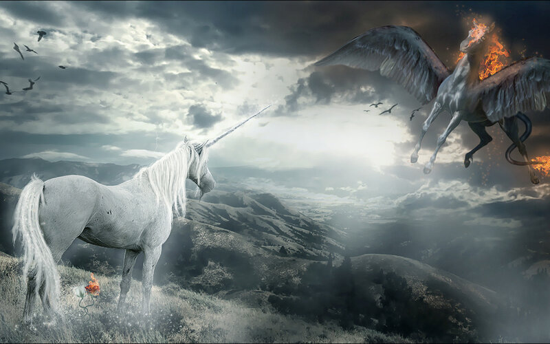 Unicorn vs. Fire Pegasus