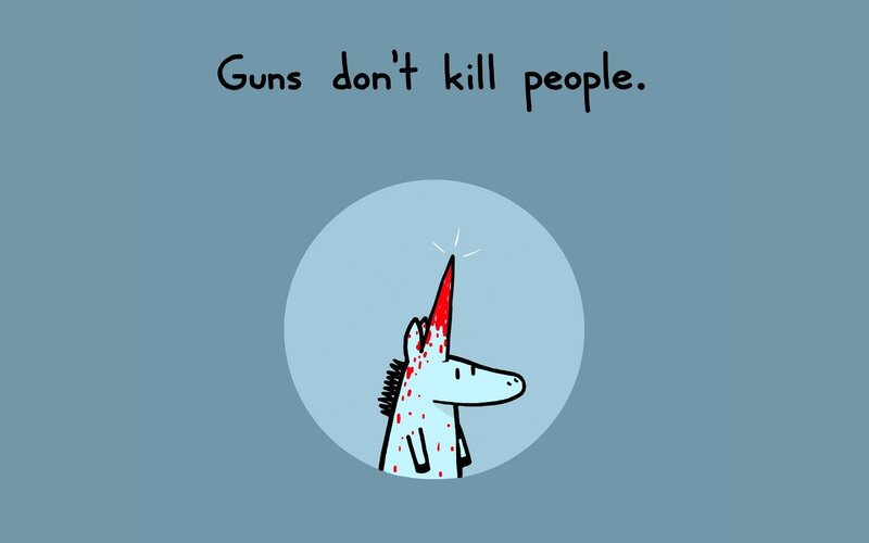 Unicorn with Blood
