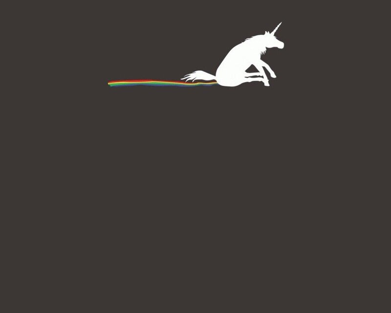 unicorn with rainbow poop