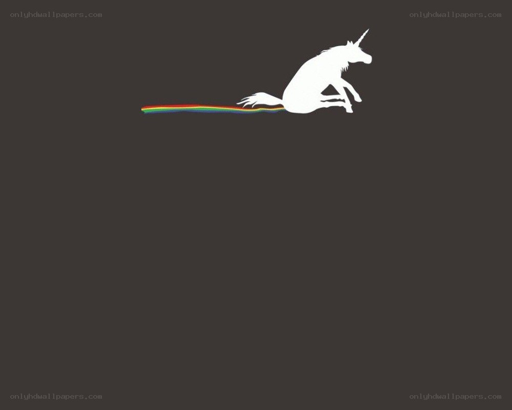 unicorn with rainbow poop