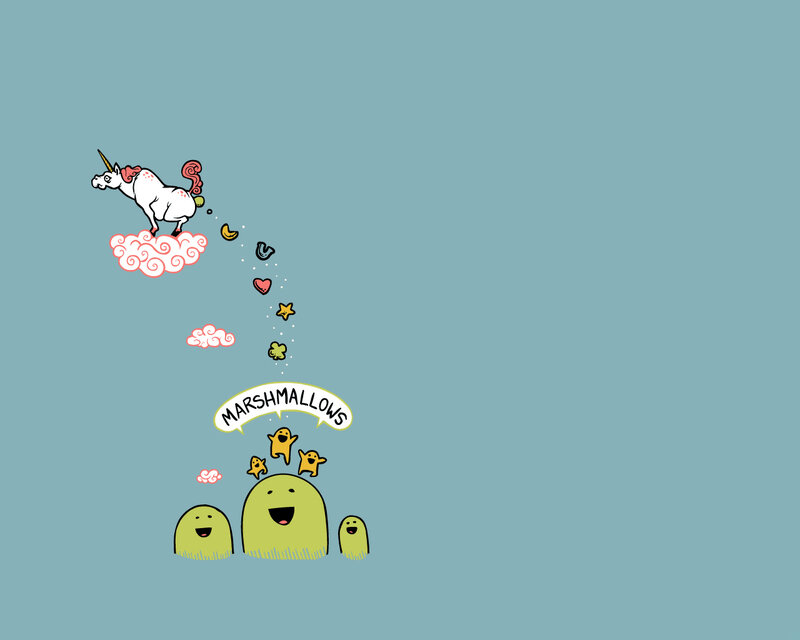 unicorns and marshmallows