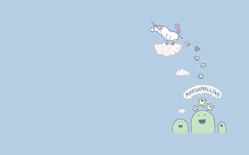 unicorns and marshmallows