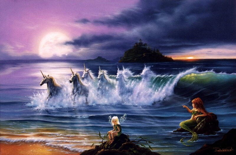 Unicorns in Ocean