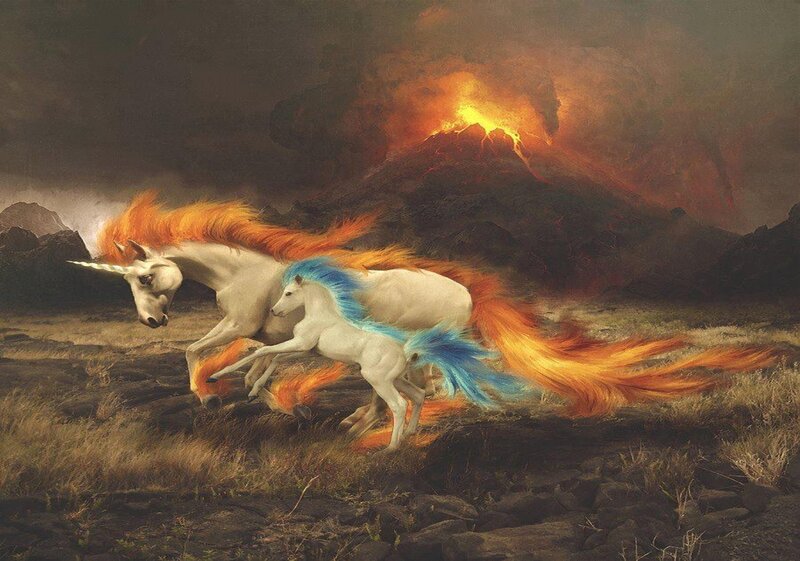 Unicorns Running