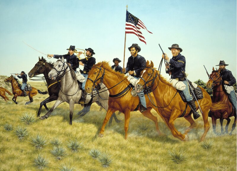 Union cavalry charge