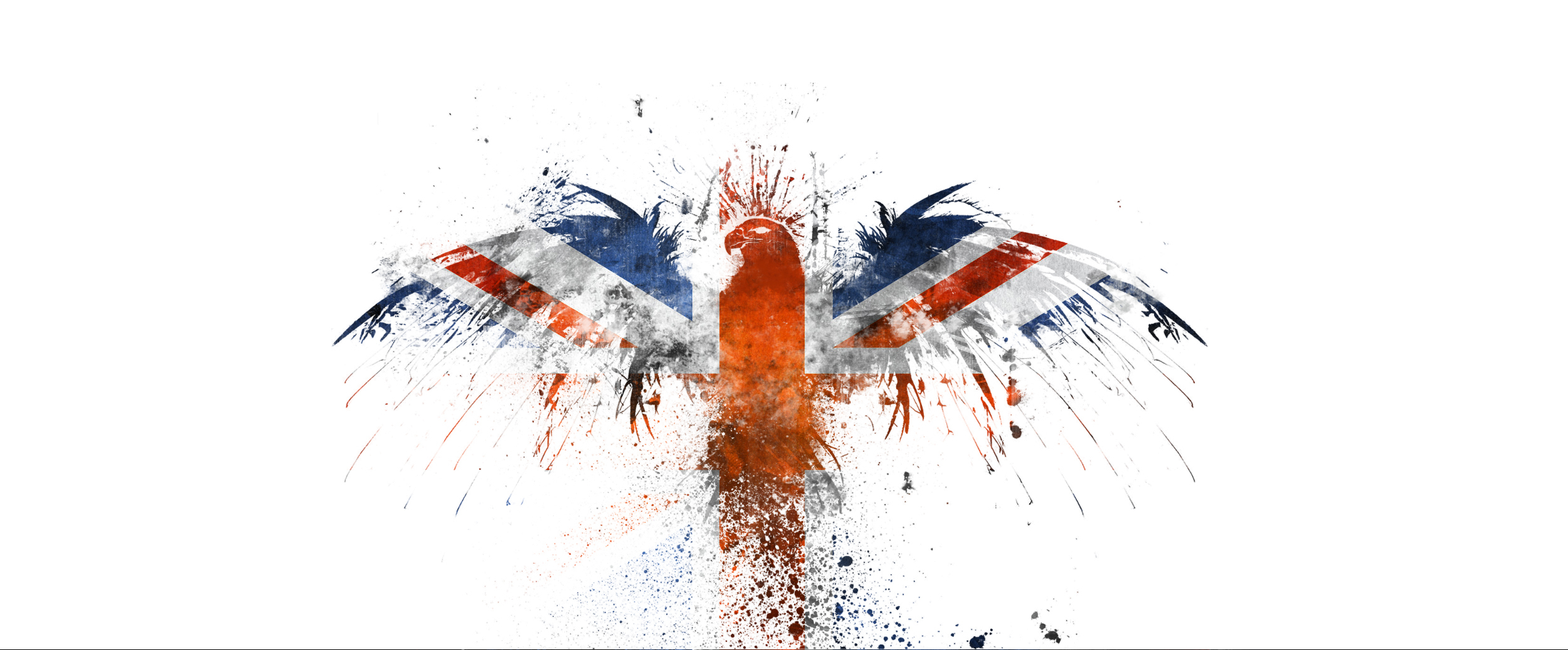 Union Jack eagle splatter
