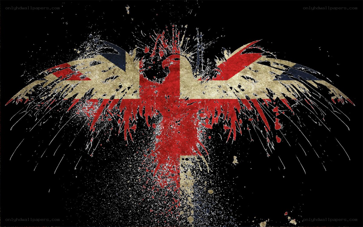 Union Jack eagle splatter