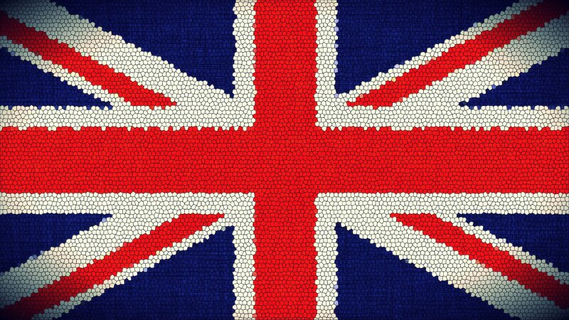Union Jack Flag Mosaic