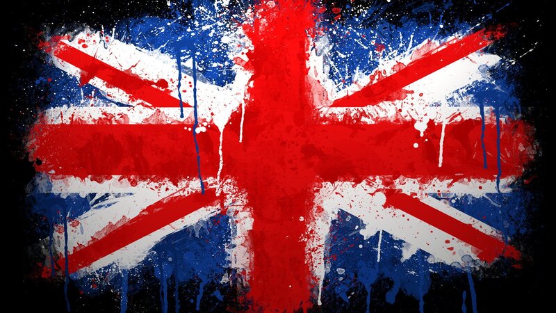 Union Jack Flag — Red, Graffiti