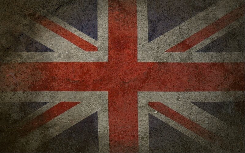 Union Jack Flag — Red, Gritty