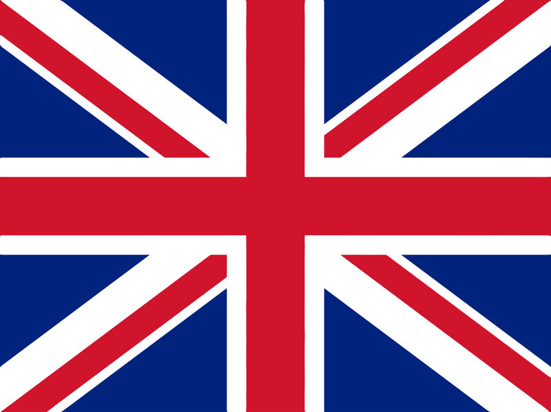 Union Jack Flag — Red, Neutral, Vector Art, White
