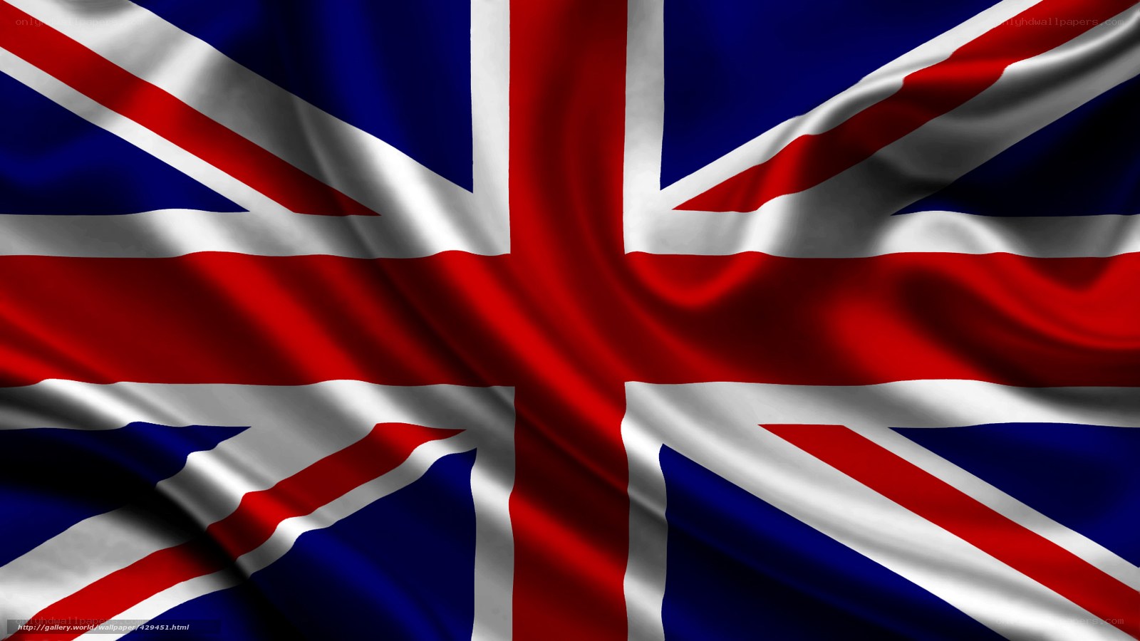 Union Jack flag waving