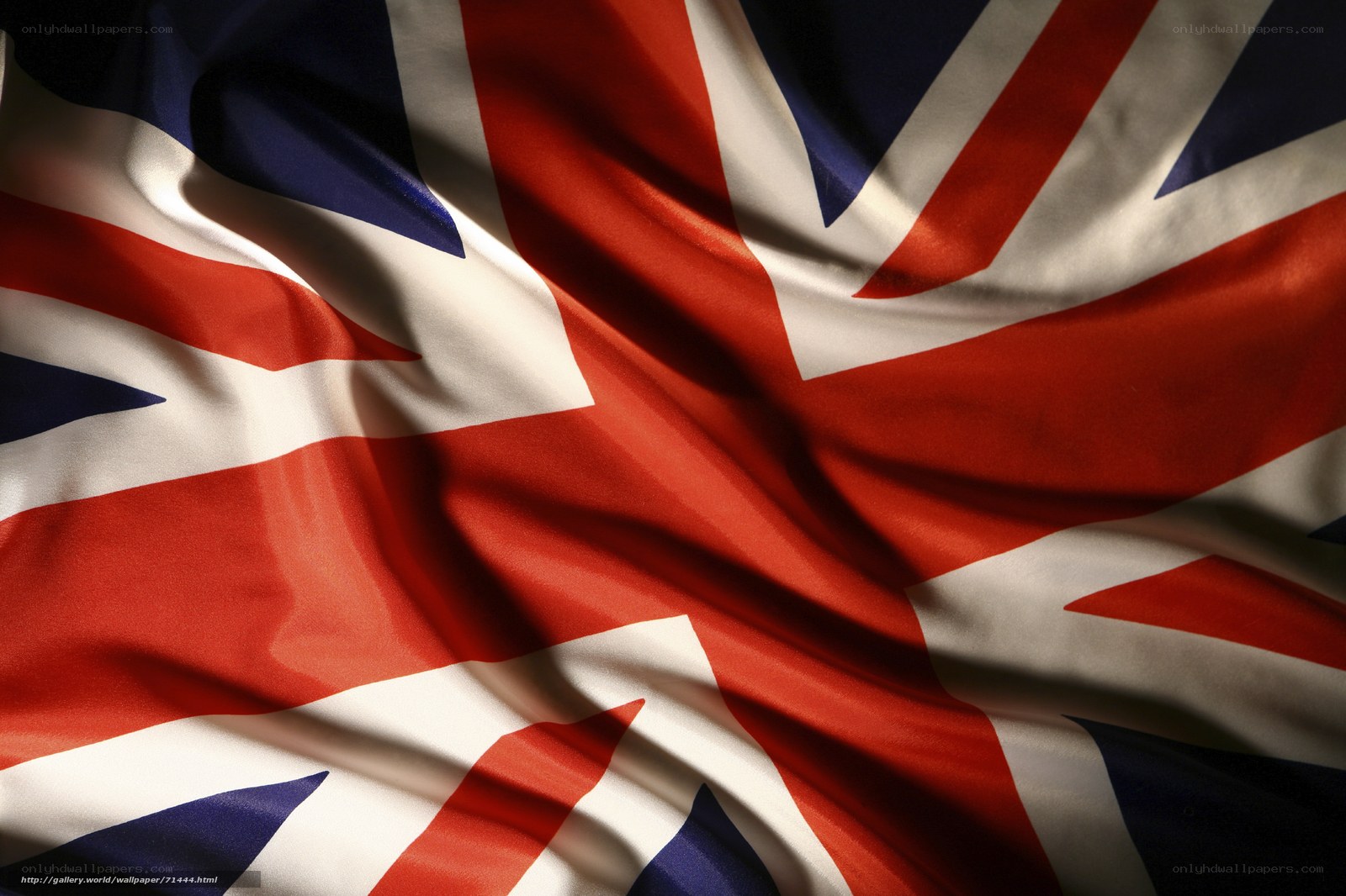 Union Jack flag waving
