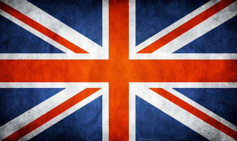 Union Jack flag with grunge texture