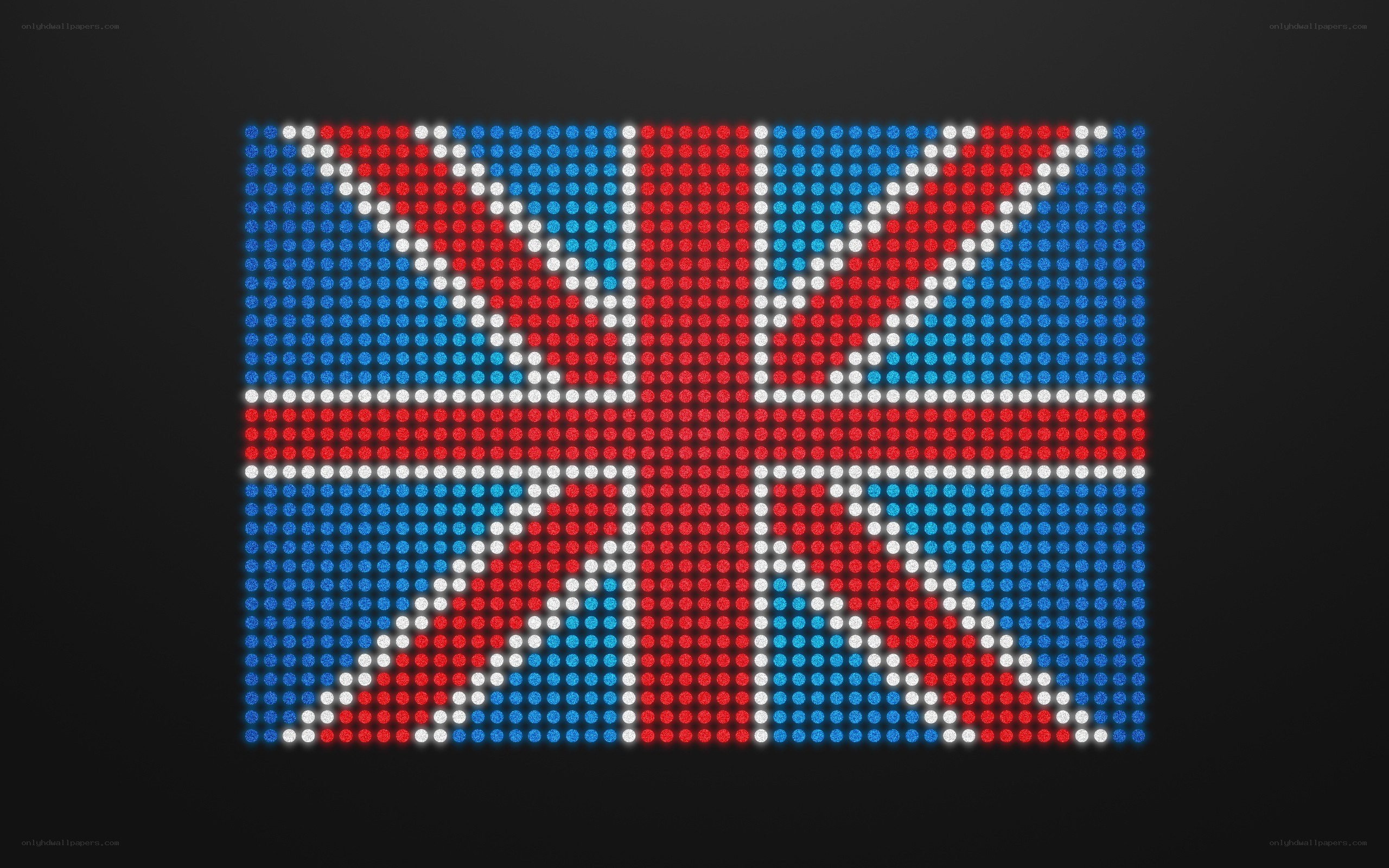 Union Jack on LED display