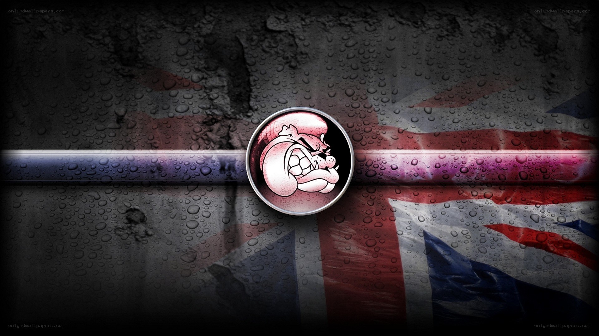 Union Jack with bulldog emblem