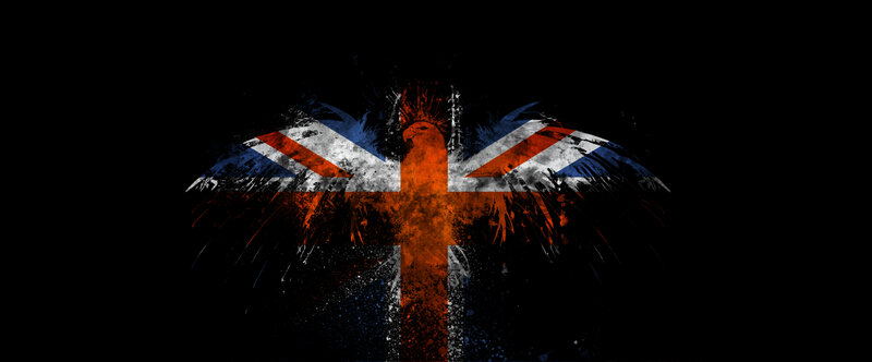 Union Jack with eagle wings