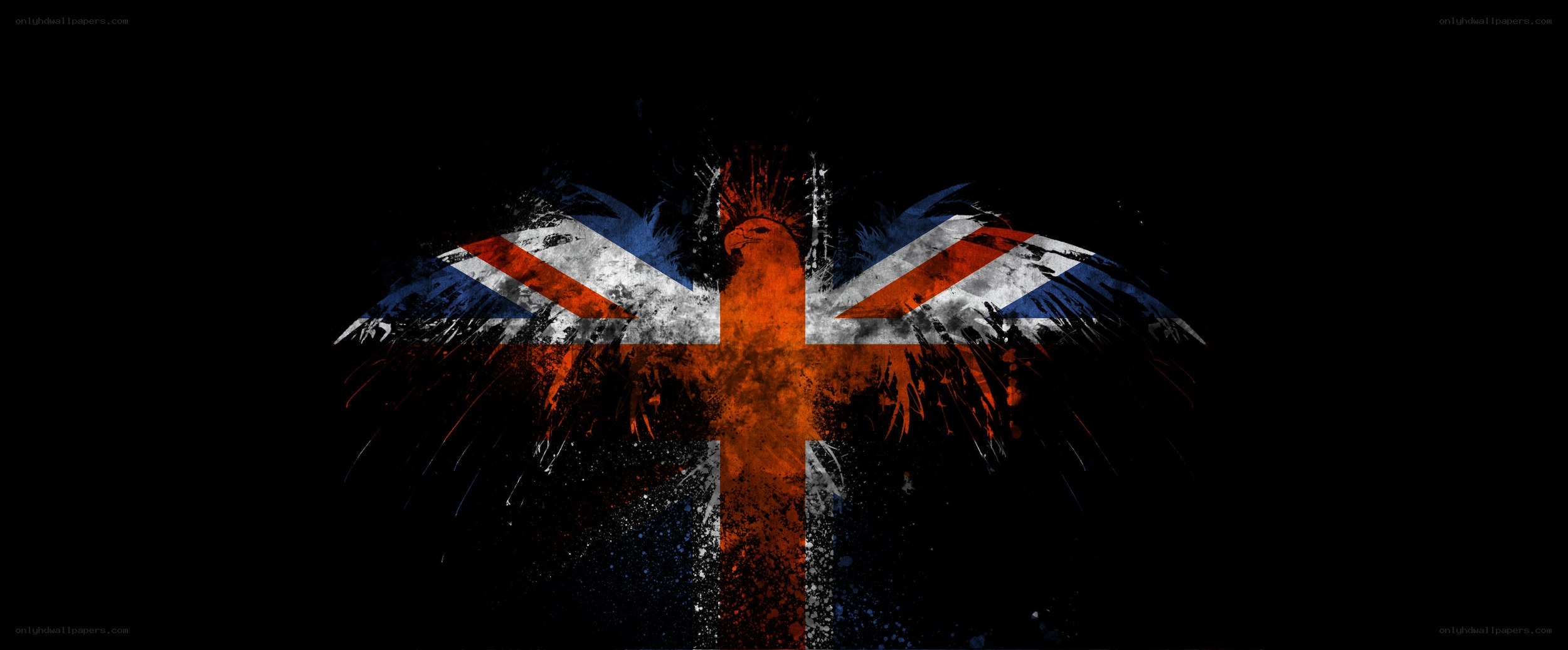 Union Jack with eagle wings