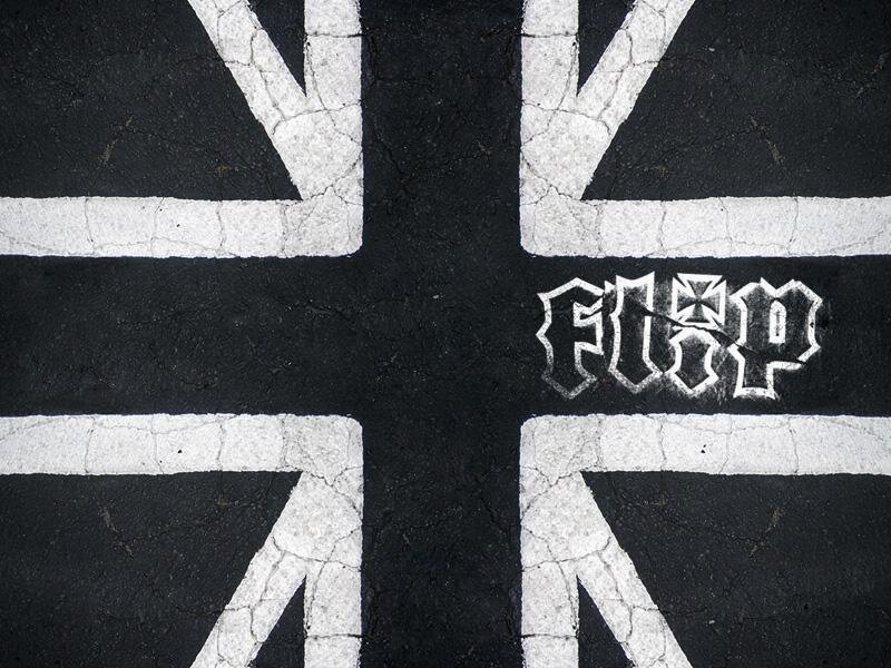 Union Jack with Flip text
