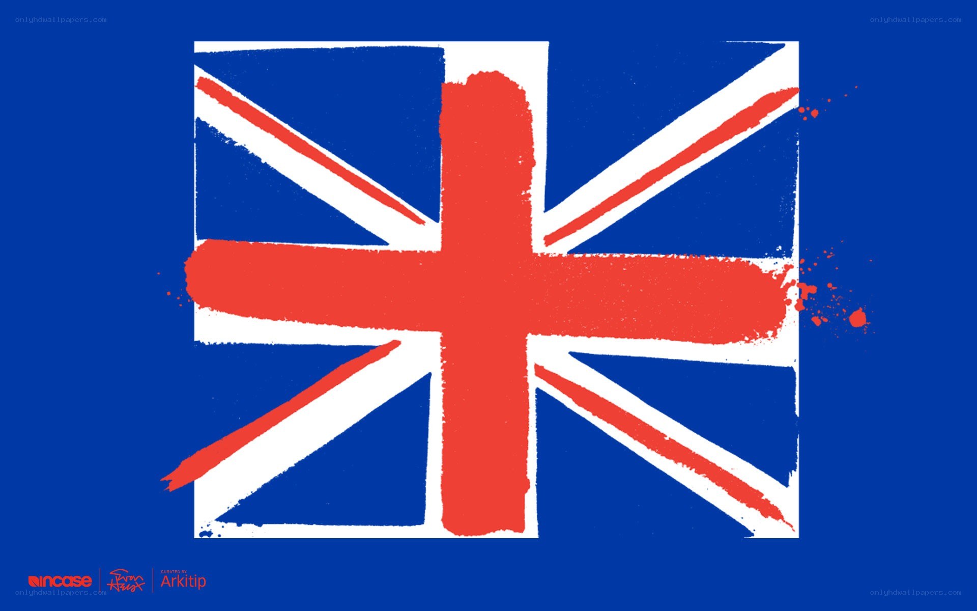 Union Jack with paint effect