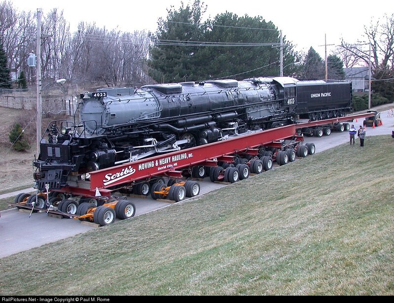 Union Pacific 4023 locomotive transport