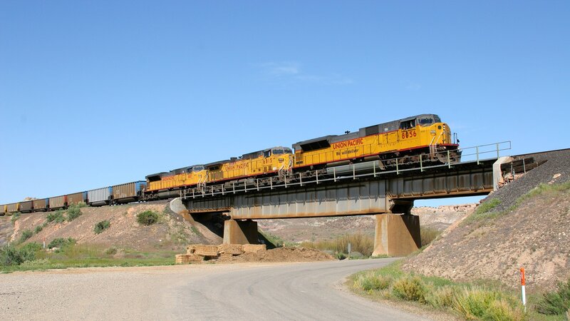 Union Pacific Train — Yellow, Clear