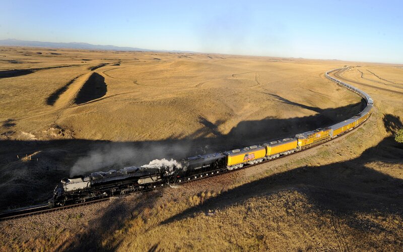 Union Pacific Train — Yellow, Serene