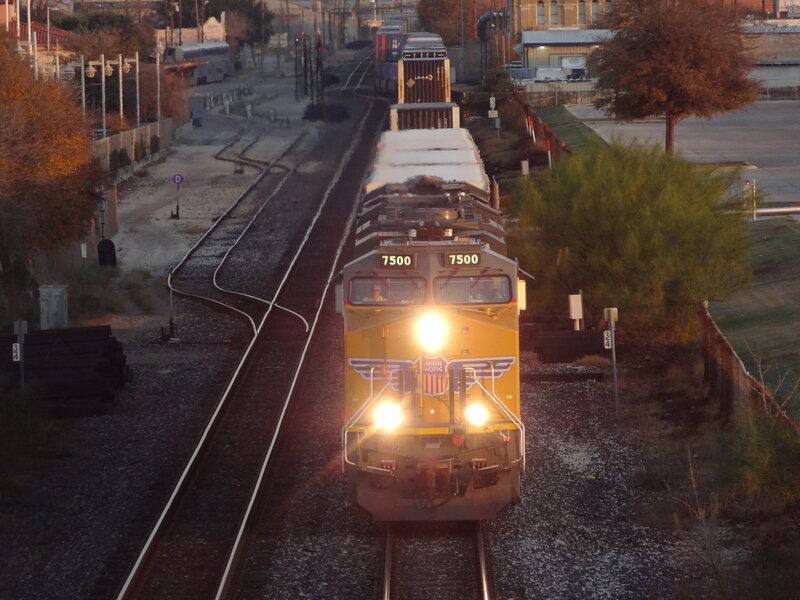 Union Pacific Train — Yellow