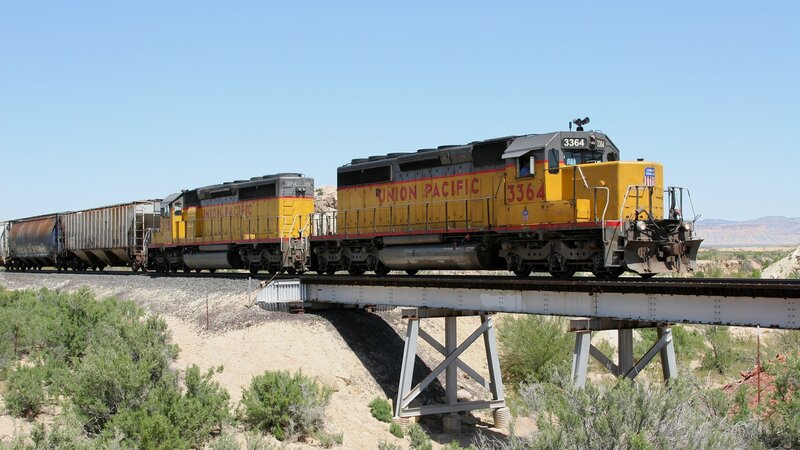 Union Pacific Trains — Yellow