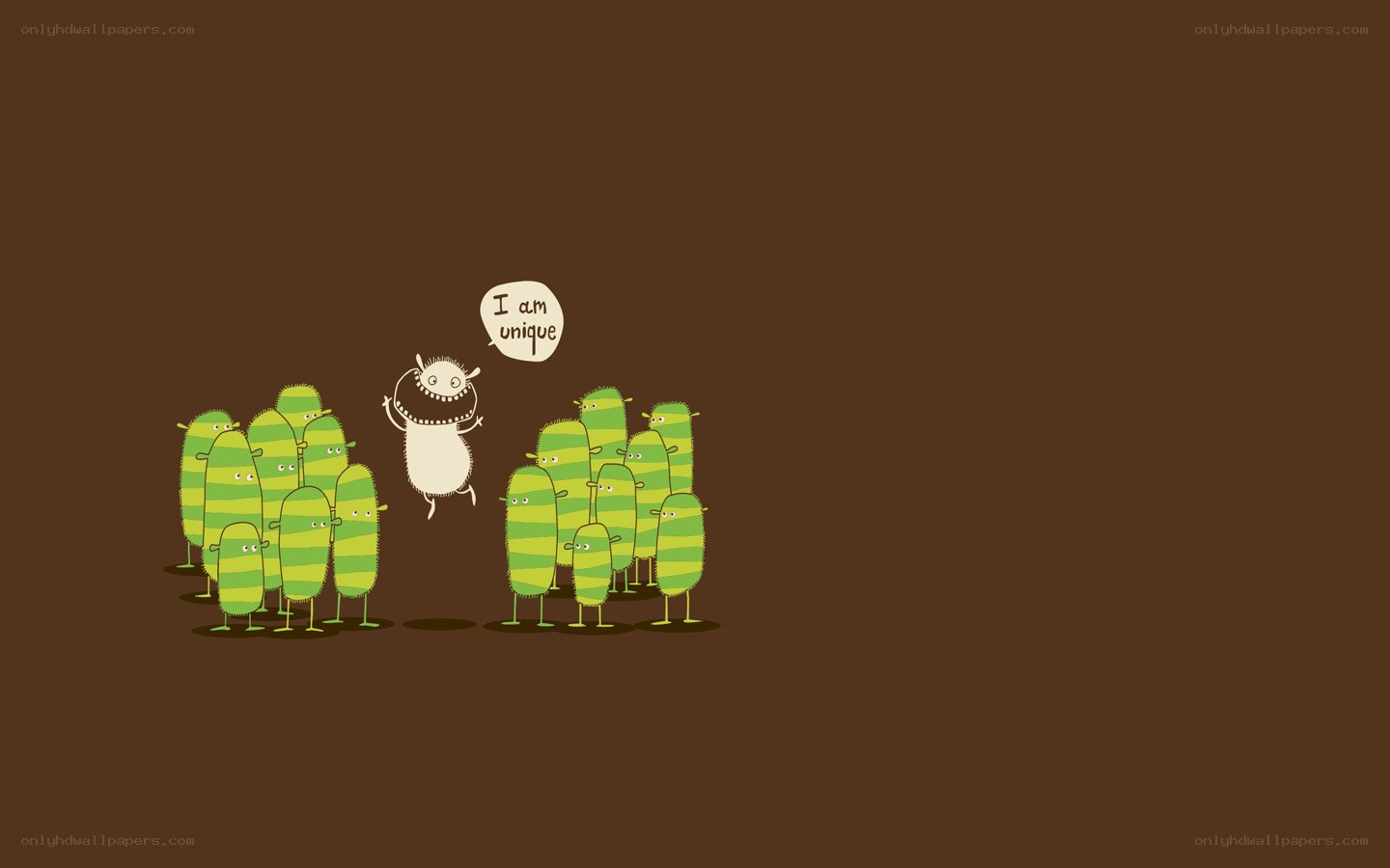 unique creature among green beings