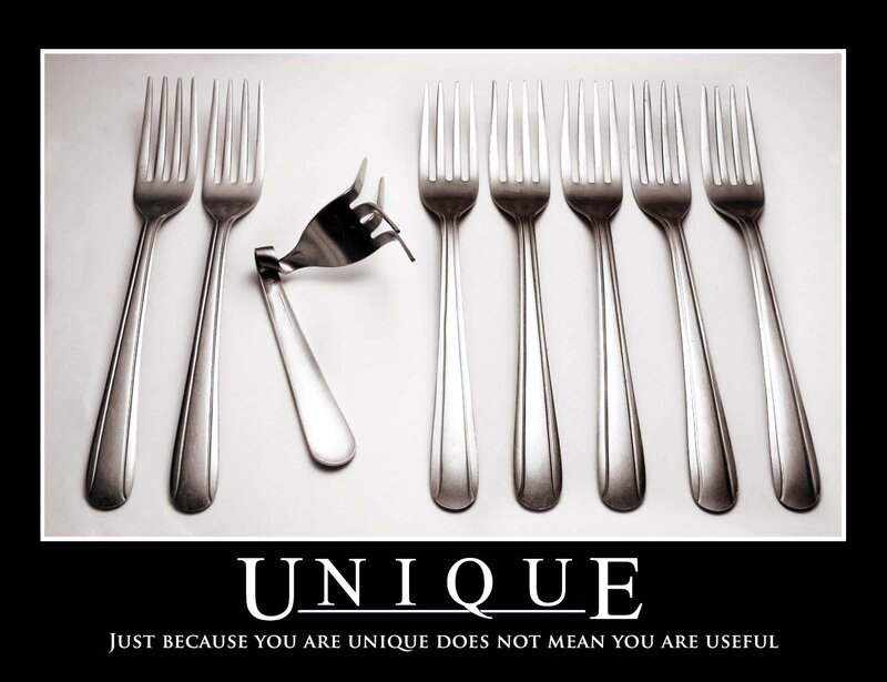 unique fork metaphor