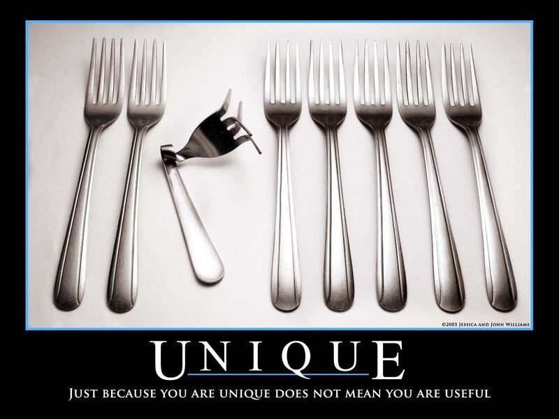 Unique Forks Motivational Poster
