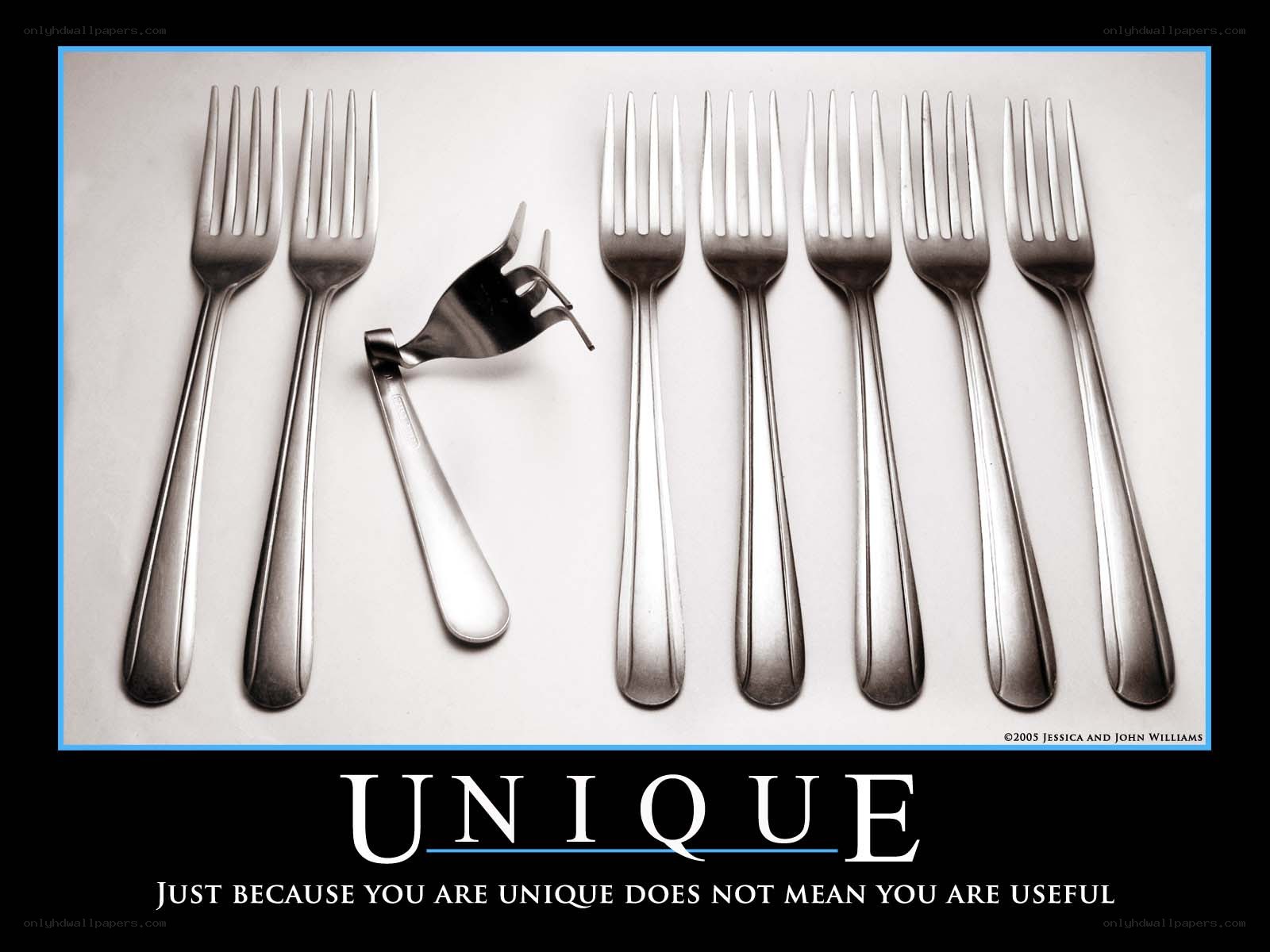 Unique Forks Motivational Poster