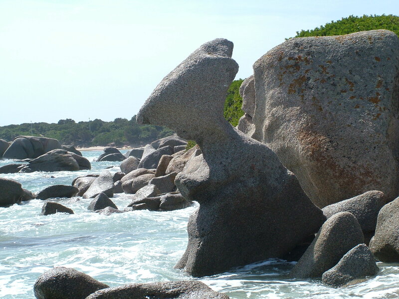 Unique rock formations at the coast