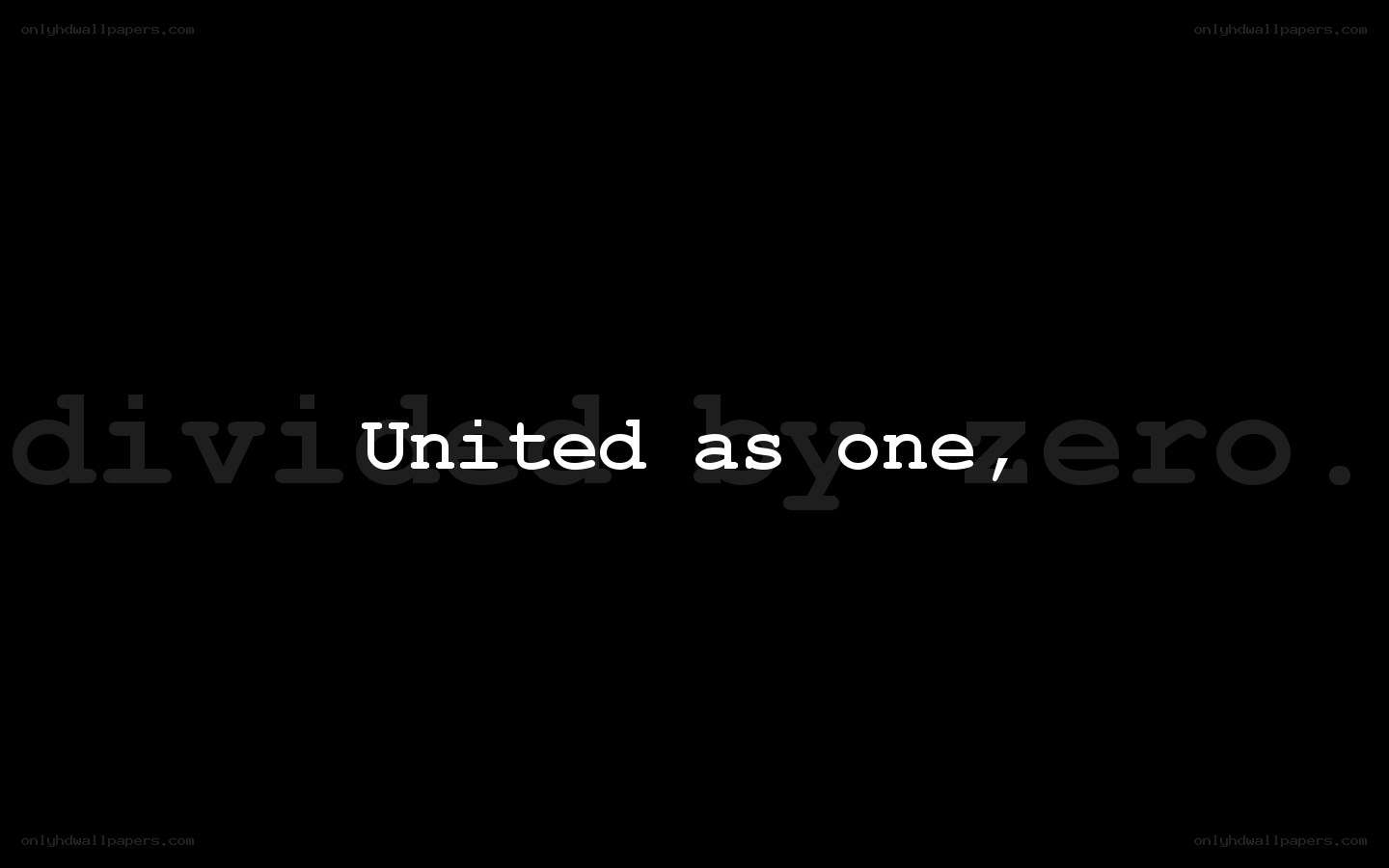 United as one