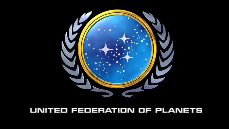 United Federation of Planets Logo — Black