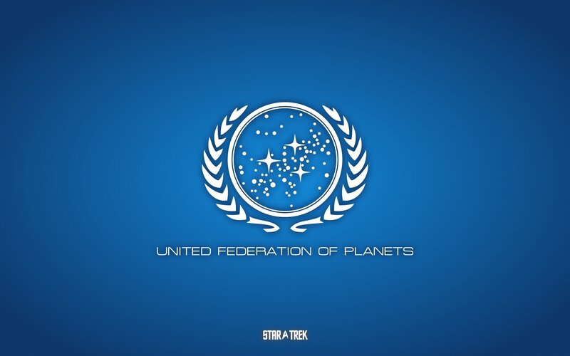 United Federation of Planets Logo — Blue