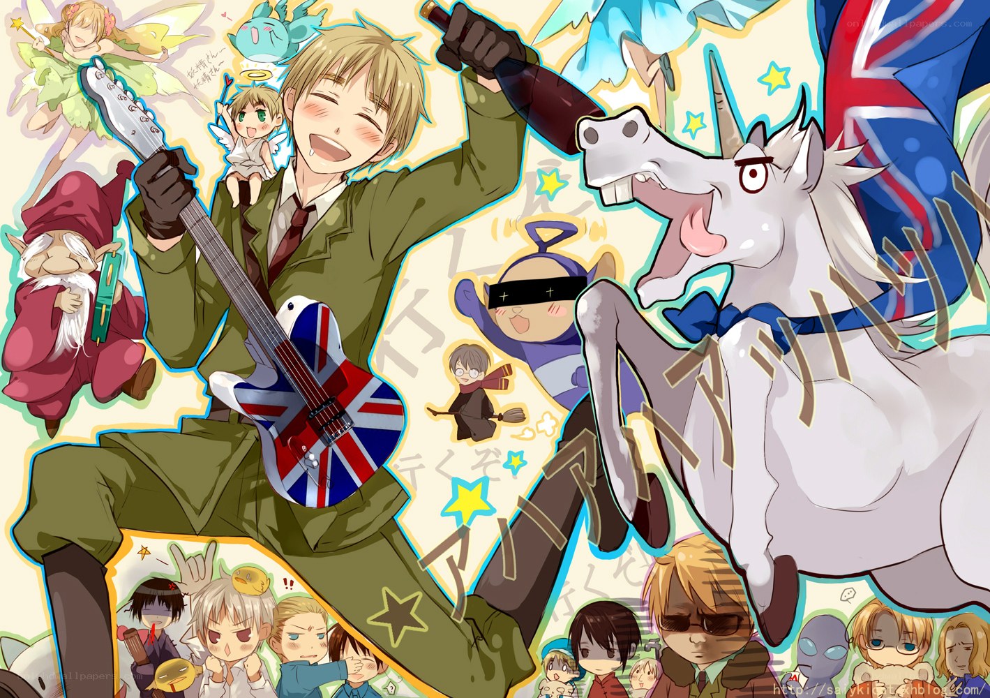 United Kingdom character collage