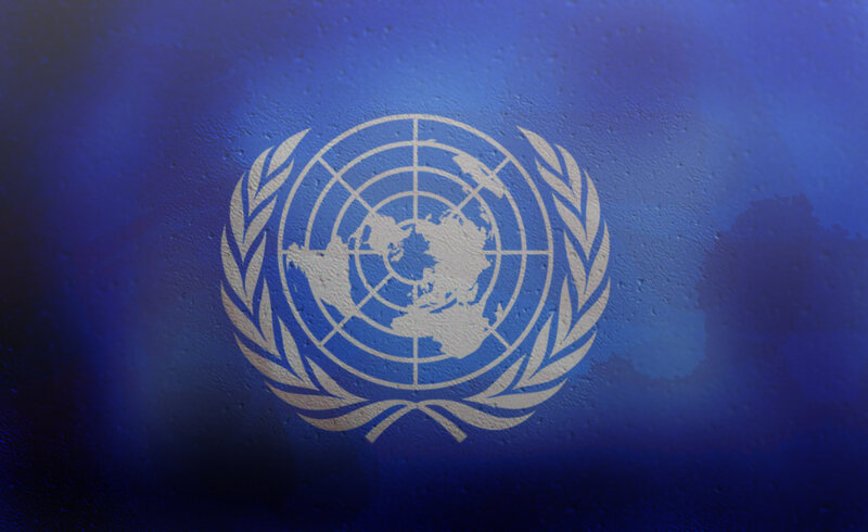 United Nations Emblem — Blue