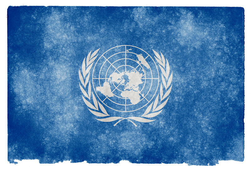 United Nations Flag — Blue