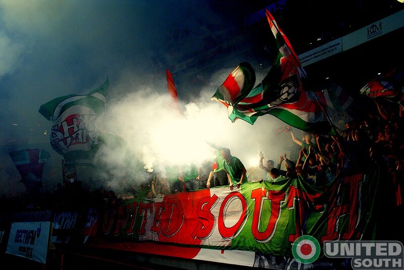 United South fans at a match