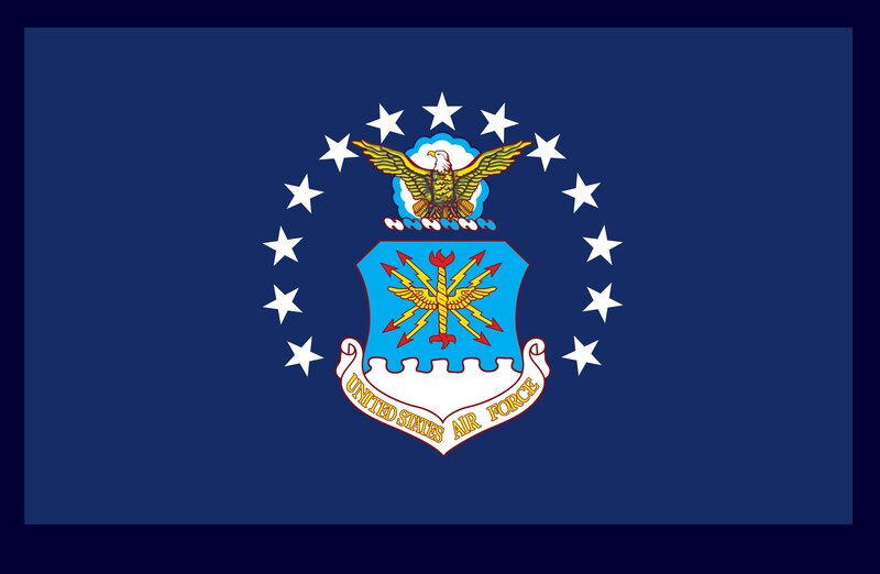 United States Air Force Flag — Blue, Formal, Vector Art