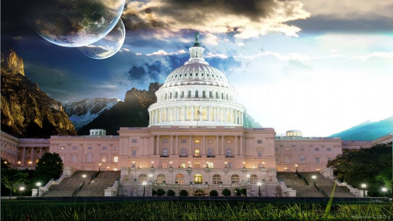 United States Capitol Building — White, Dramatic
